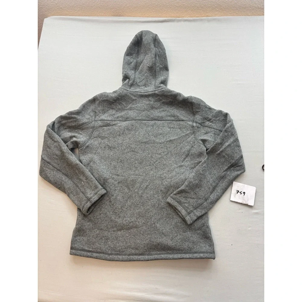 The North Face Gordon Lyons Mens Medium Gray Sweater Knit Fleece Full Zip Hoodie